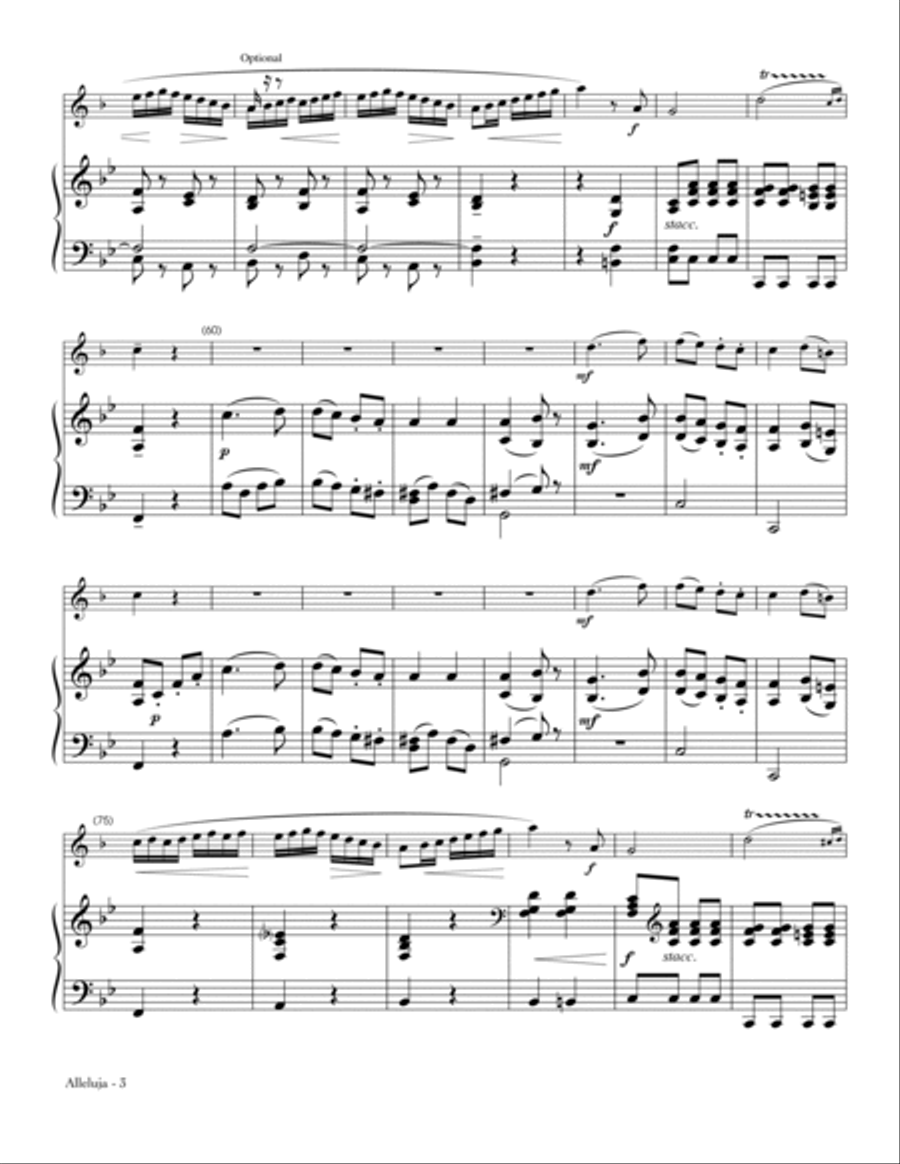 Alleluja (from Exsultate, Jubilate) School and Community scores gallery preview page 3