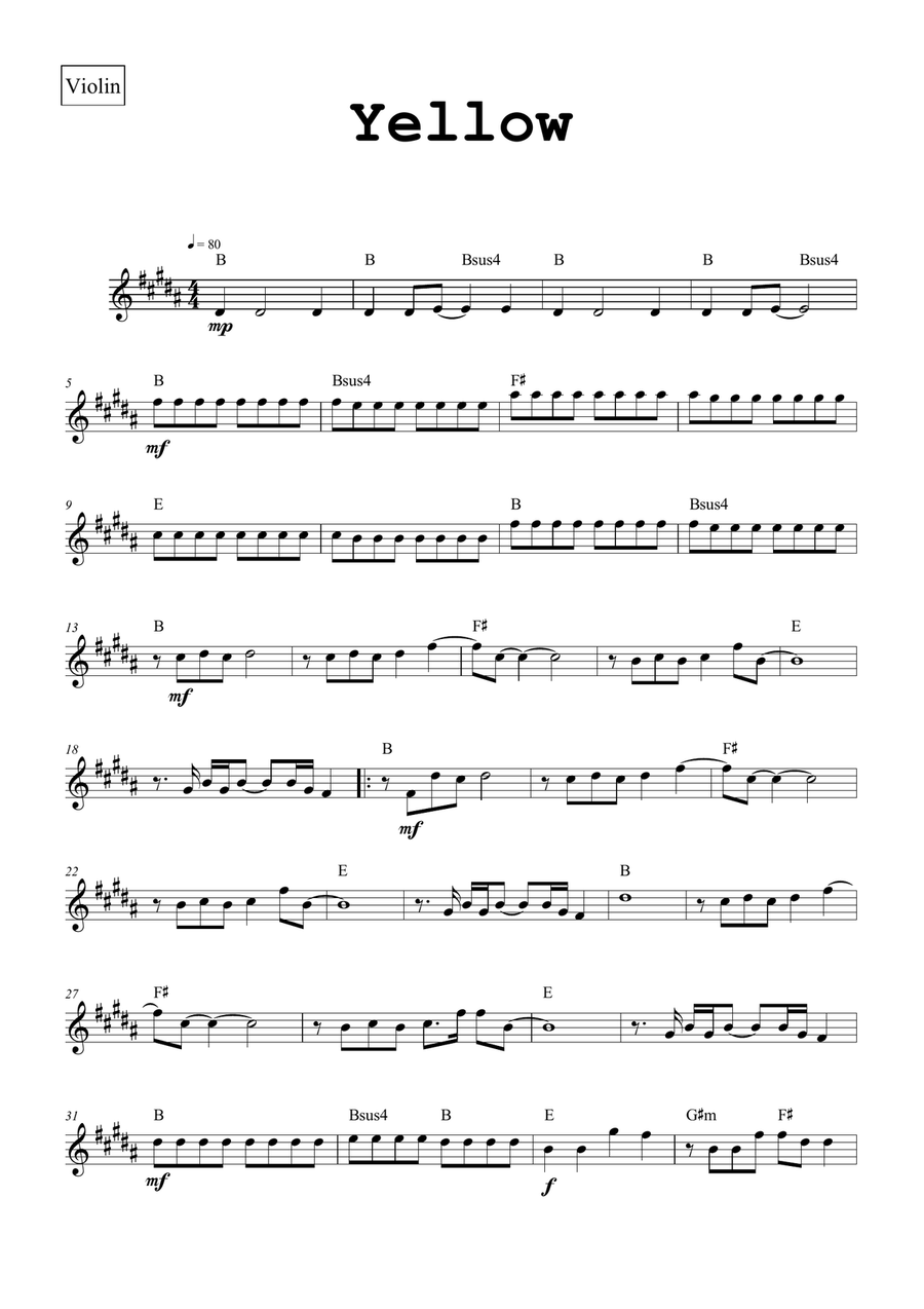Yellow Small Ensemble scores gallery preview page 4