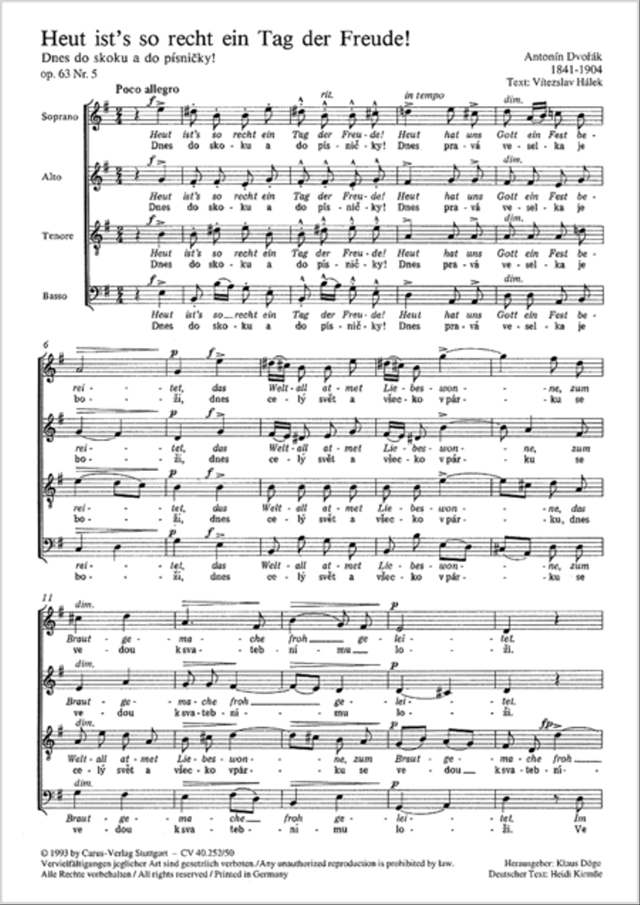 Dnes do skoku a do pisnicky 4-Part scores gallery preview page 10
