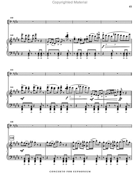 Concerto for Euphonium & Wind Ensemble (piano reduction)