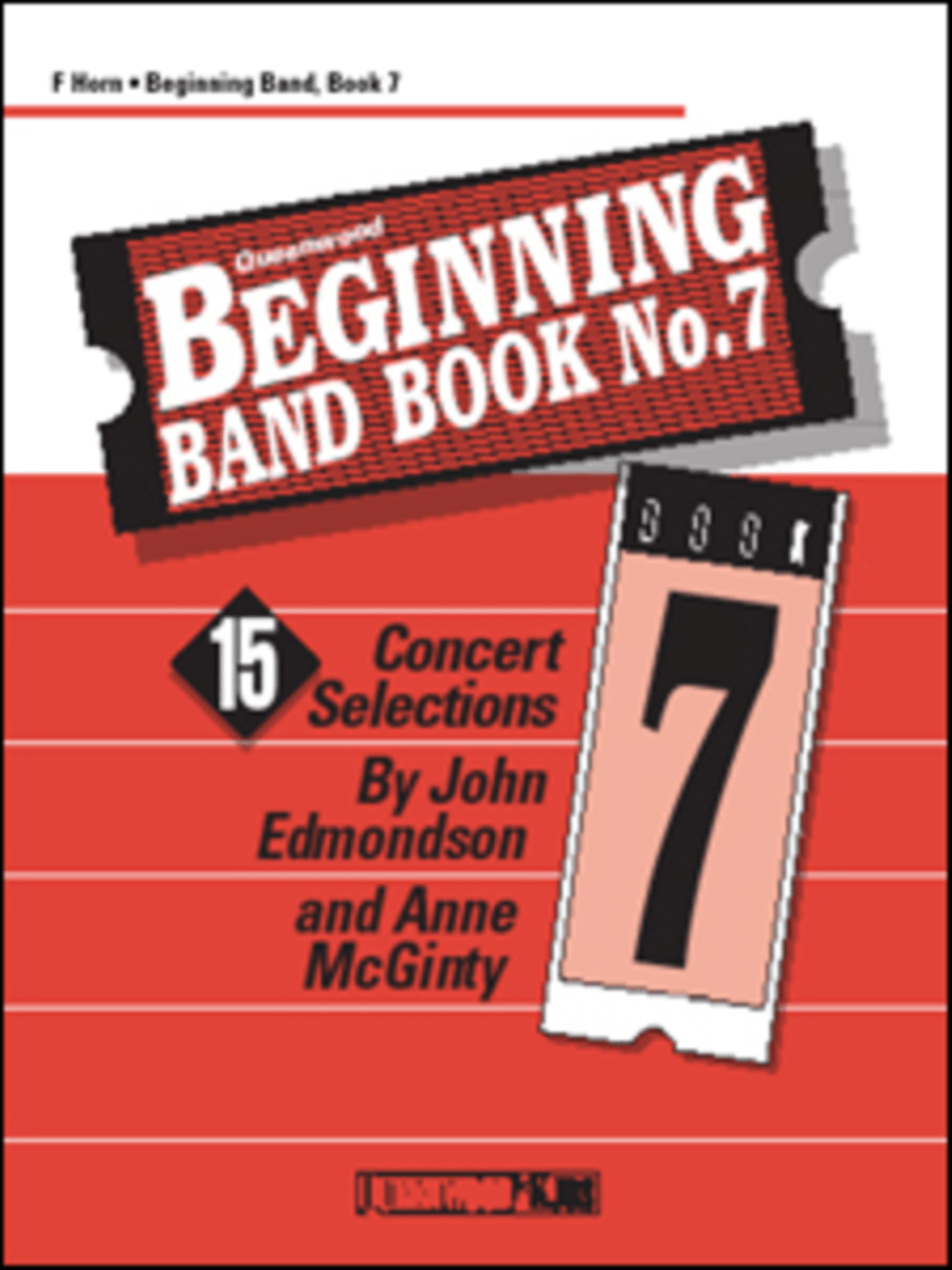 Beginning Band Book No. 7 - French Horn Concert Band scores gallery preview page 1