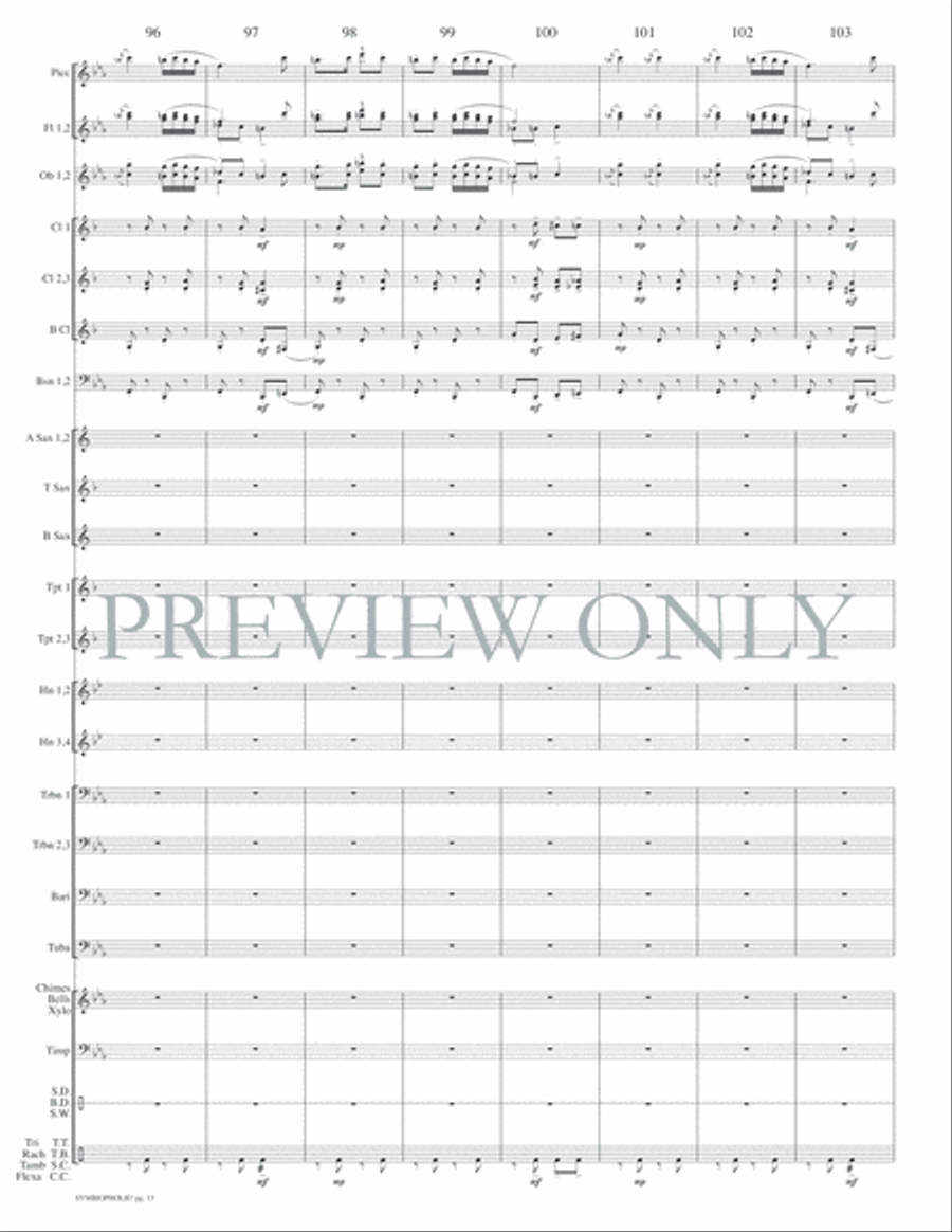 Symbiopholie! Concert Band scores gallery preview page 16
