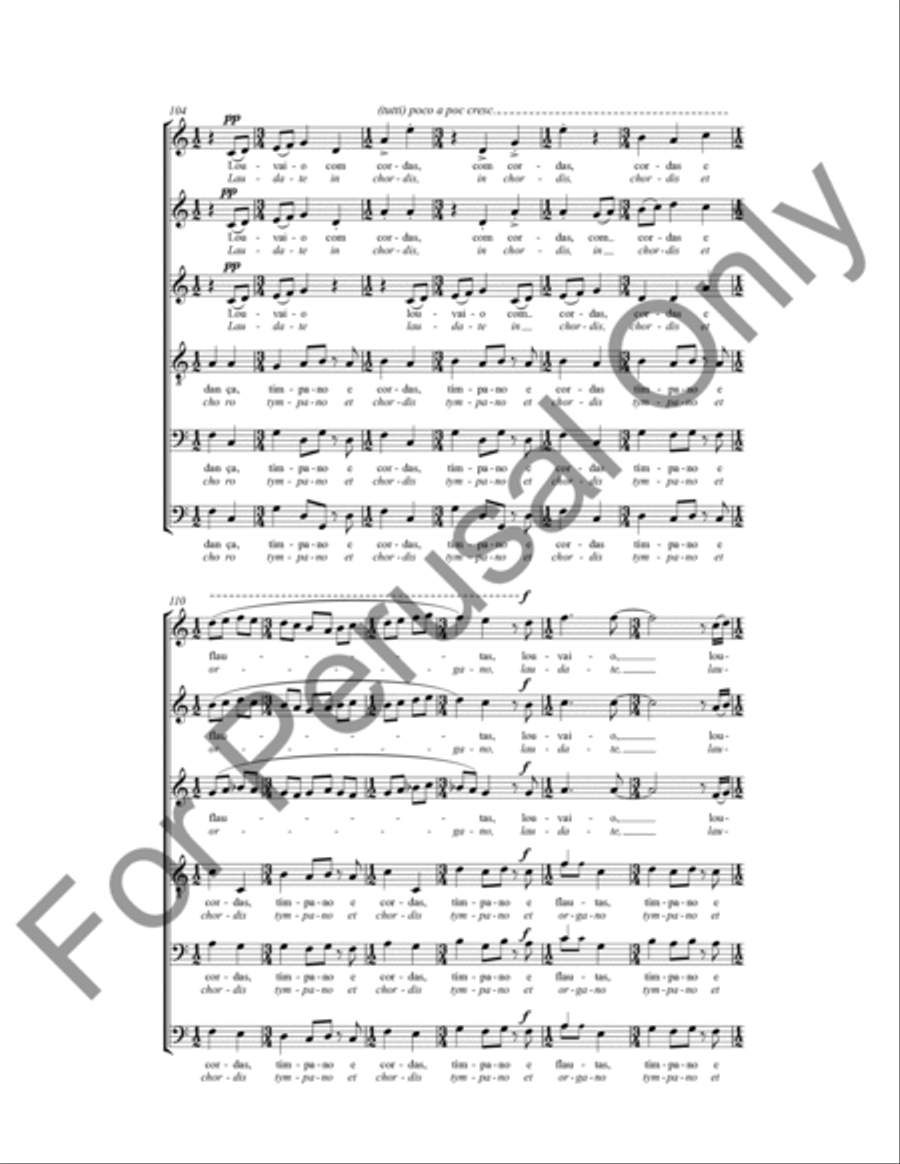 Salmo 150 4-Part scores gallery preview page 10