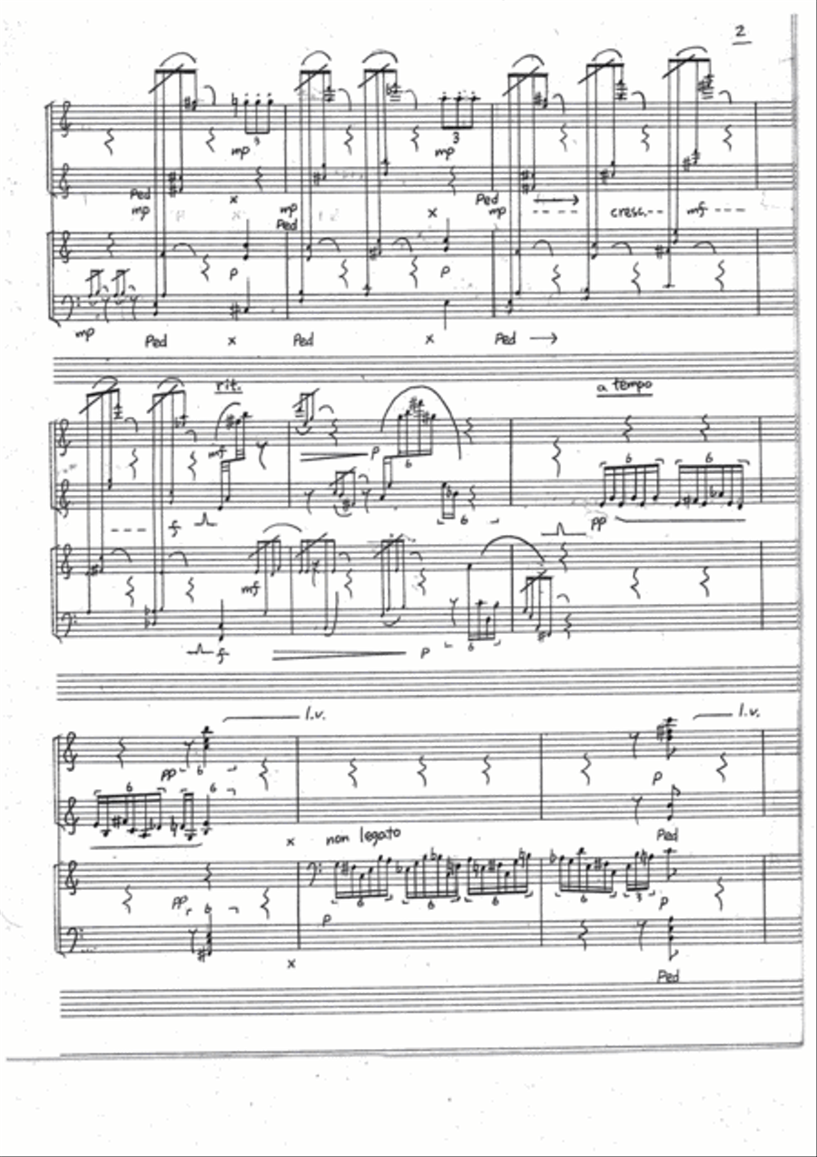 Dancing Woods 2 Pianos, 4-Hands scores gallery preview page 3