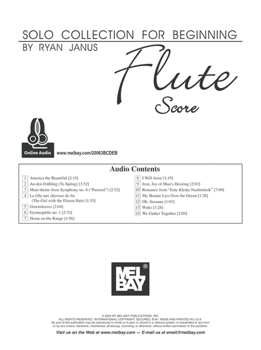 Solo Collection for Beginning Flute image number null