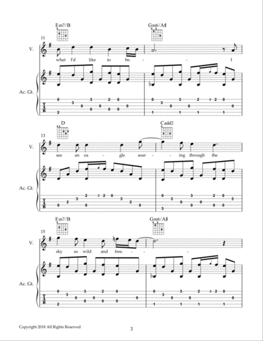Home Again TAB Electric Guitar scores gallery preview page 3