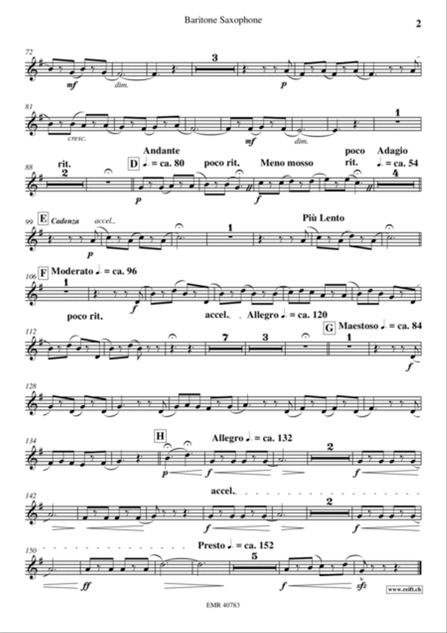 Raspatouille Baritone Saxophone scores gallery preview page 3