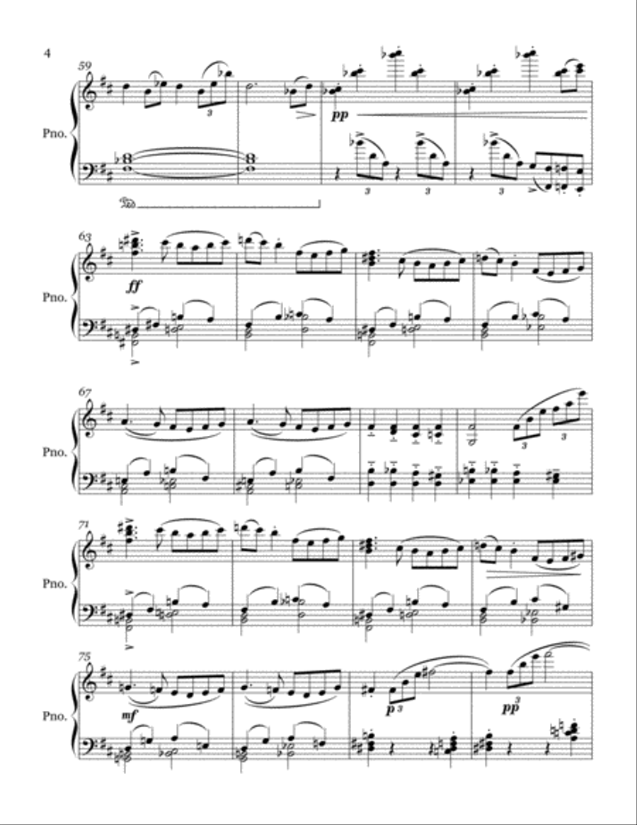 Preludes for Piano - V. Preludes for Piano - V. Piano Solo scores gallery preview page 4