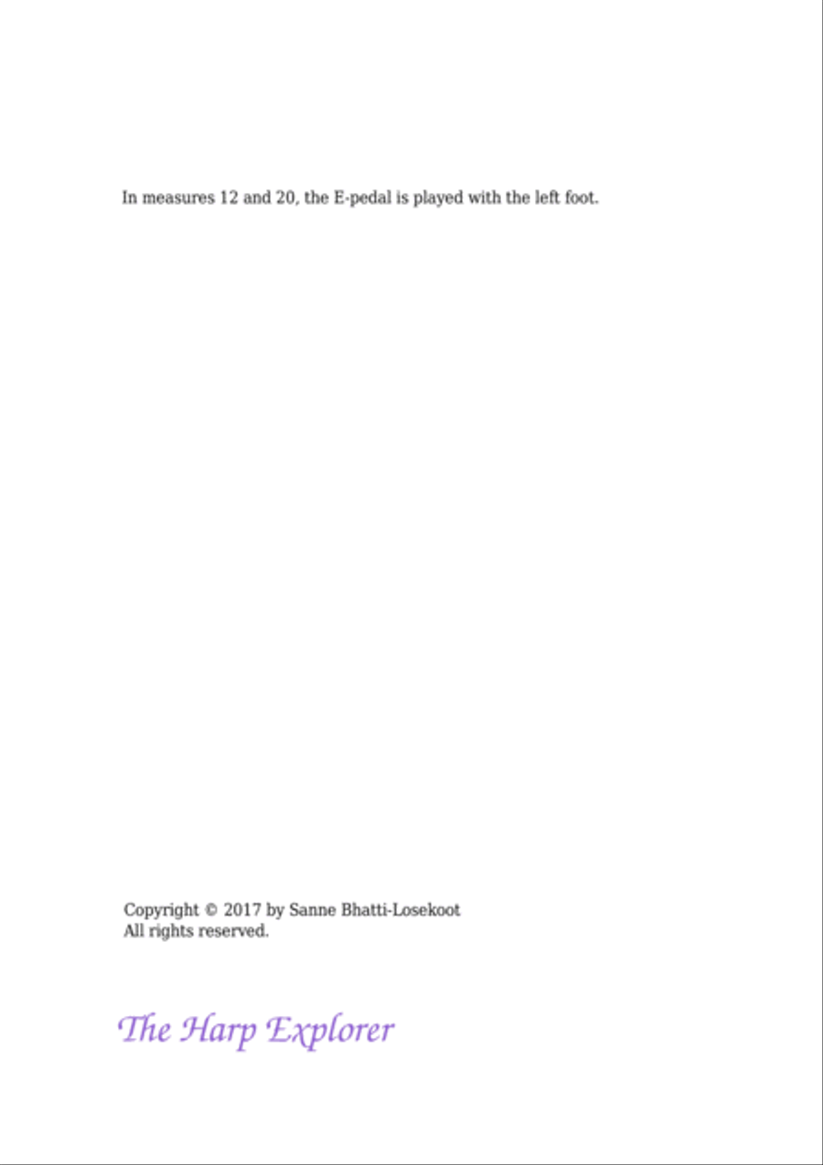 Nocturne in E flat major Nocturne in E flat major Harp scores gallery preview page 2