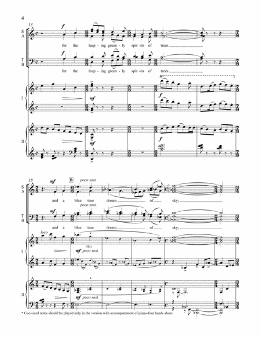 American Triptych: I. i thank You God 4-Part scores gallery preview page 4