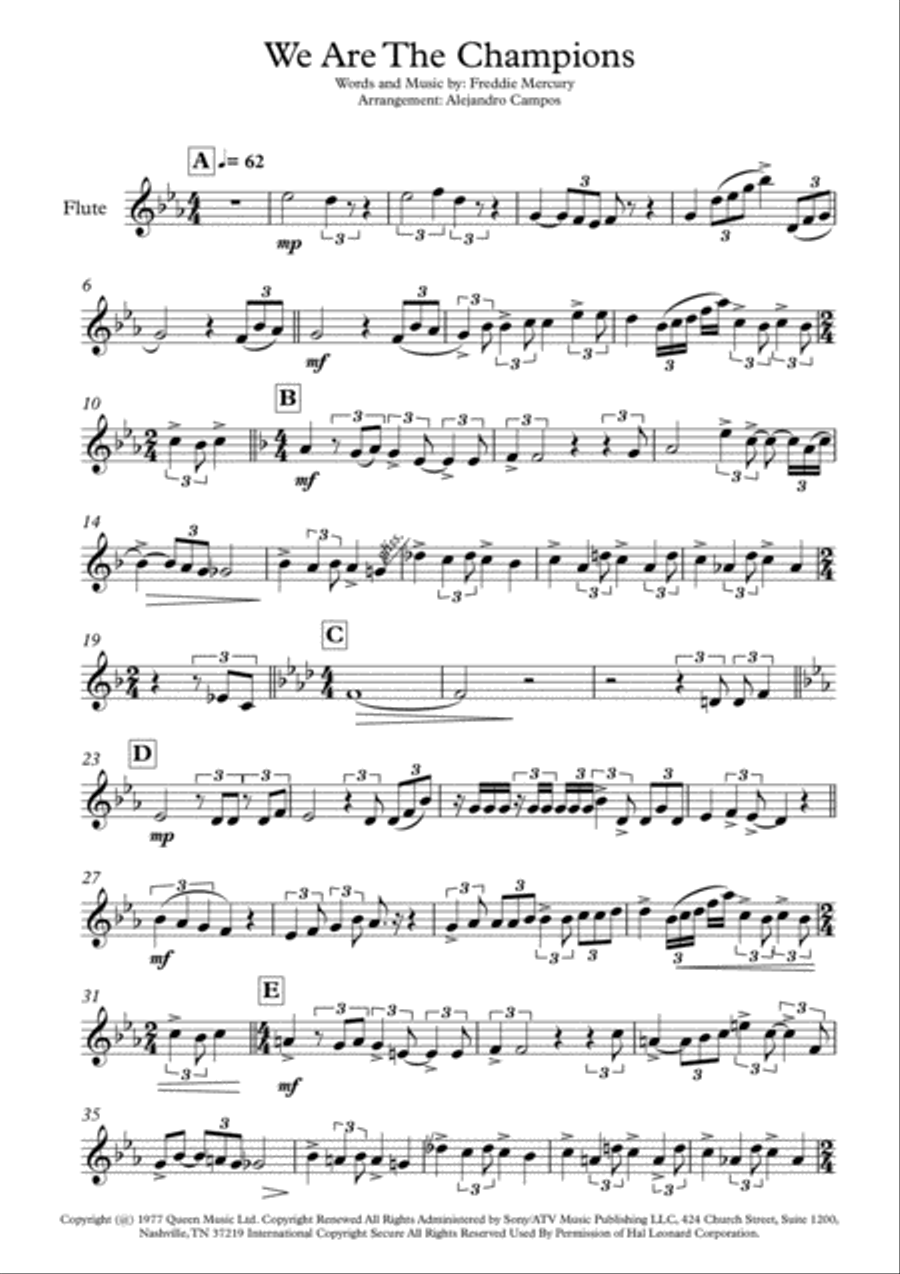We Are The Champions We Are The Champions Small Ensemble scores gallery preview page 4