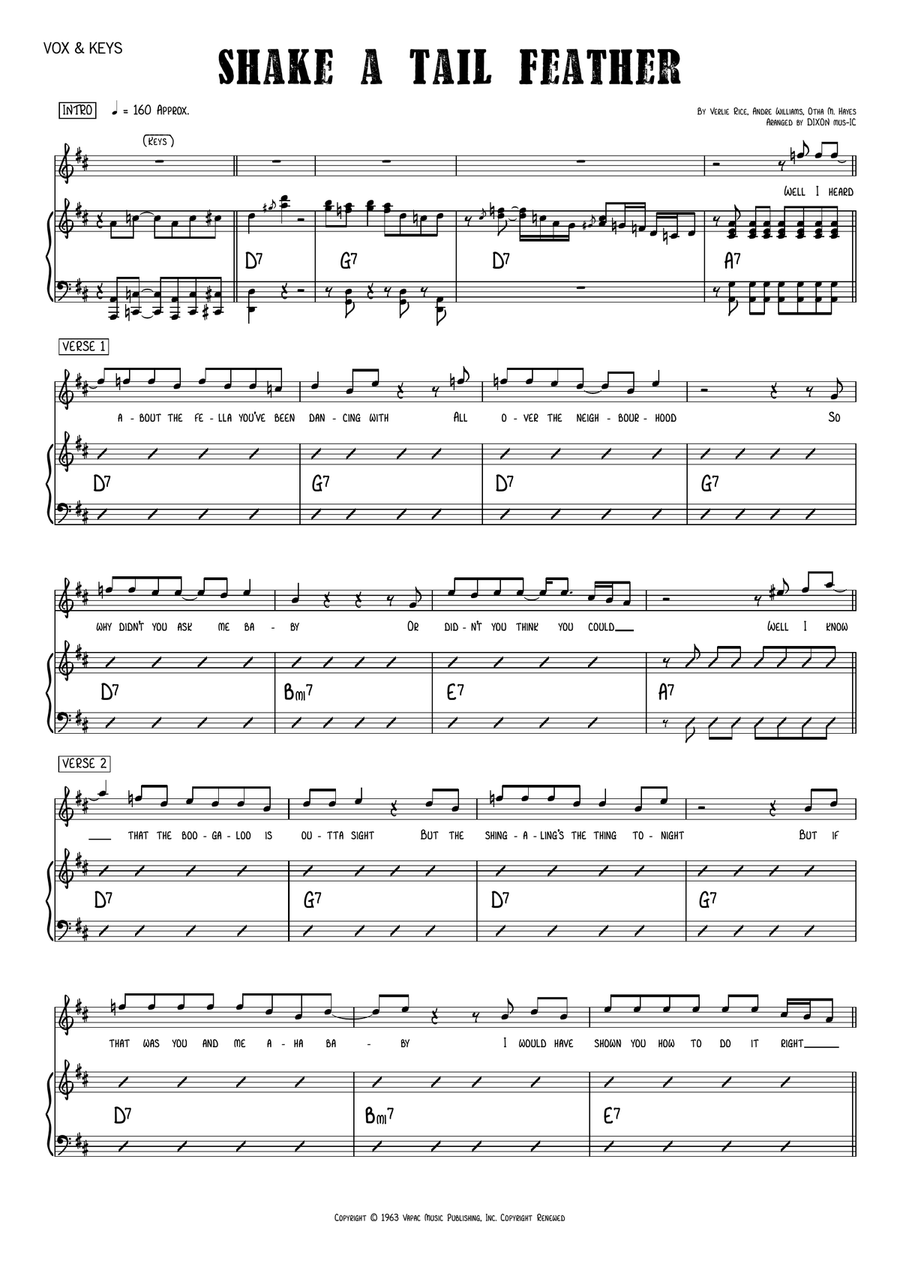 Shake A Tail Feather Small Ensemble scores gallery preview page 5