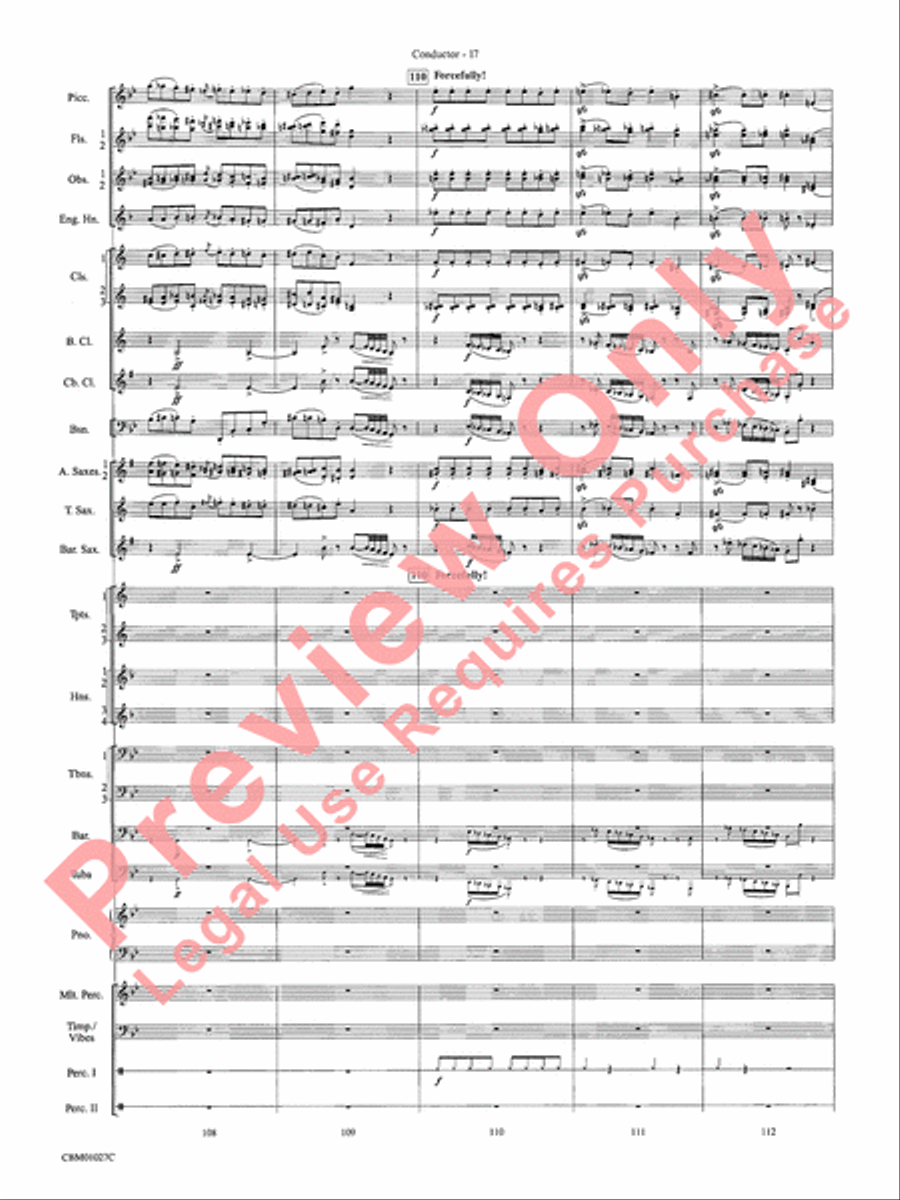 Harry Potter Symphonic Suite Concert Band scores gallery preview page 20