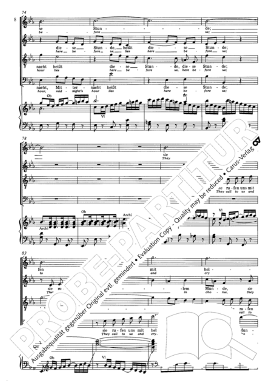 Wake, o wake and hear the voices STB scores gallery preview page 9