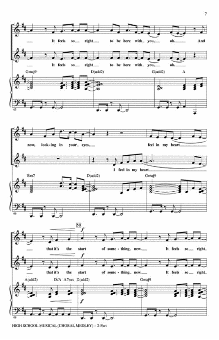 High School Musical (Choral Medley) 2-Part scores gallery preview page 2
