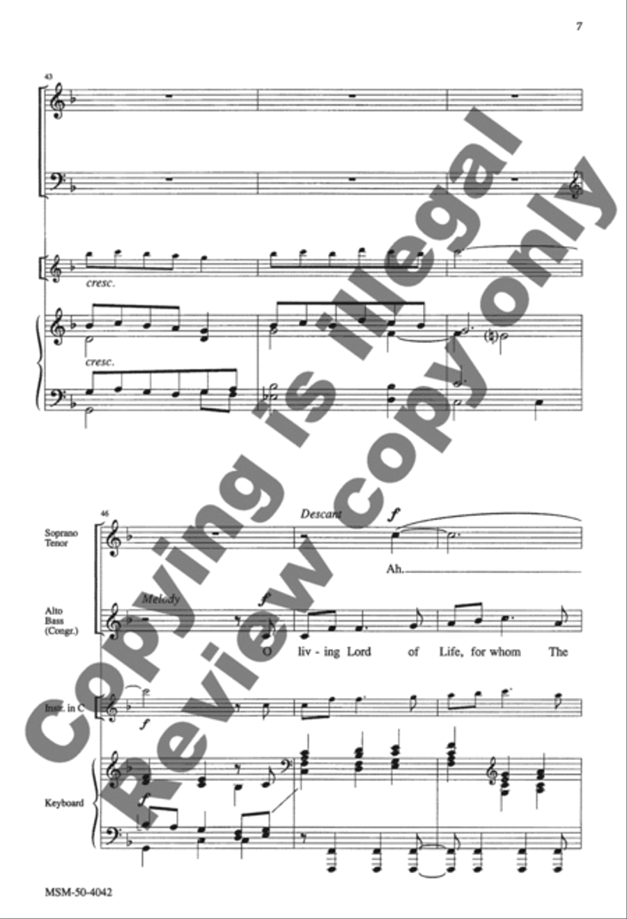 The Love of Christ, Who Died for Me 4-Part scores gallery preview page 7