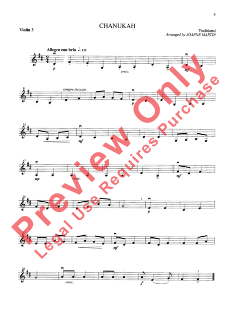 Festive Strings for String Quartet or String Orchestra String Quartet scores gallery preview page 11