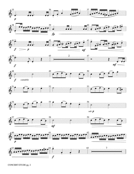 Concert Etude, Op. 49 (Solo Trumpet and Concert Band): Solo B-flat Trumpet