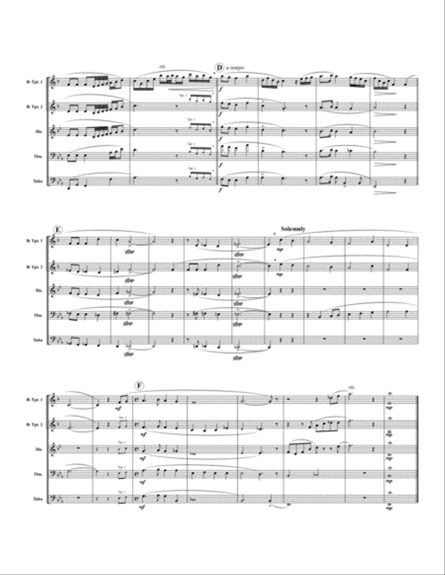 The Holly and the Ivy The Holly and the Ivy Brass Quintet scores gallery preview page 2