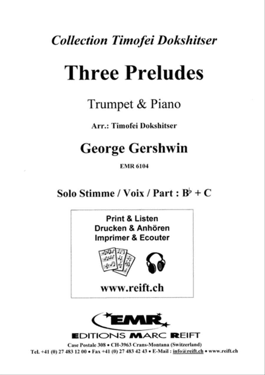 Three Preludes Cornet scores gallery preview page 2