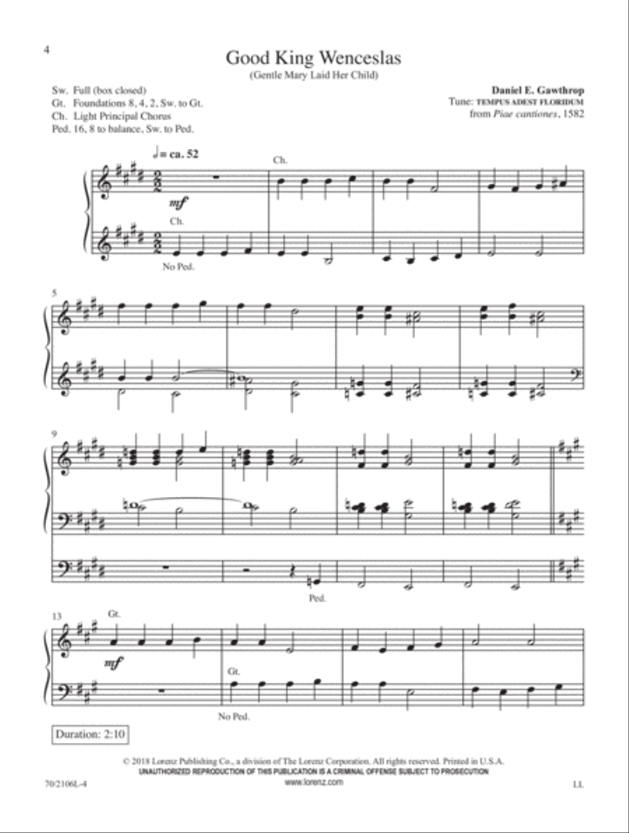 Joy to the World Organ Solo scores gallery preview page 3