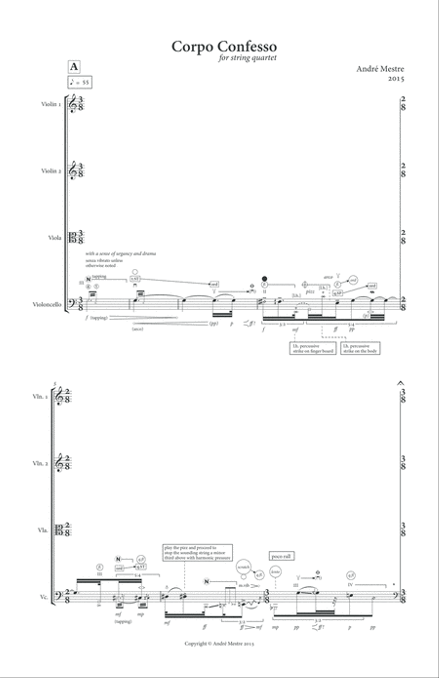 Corpo Confesso String Quartet scores gallery preview page 5