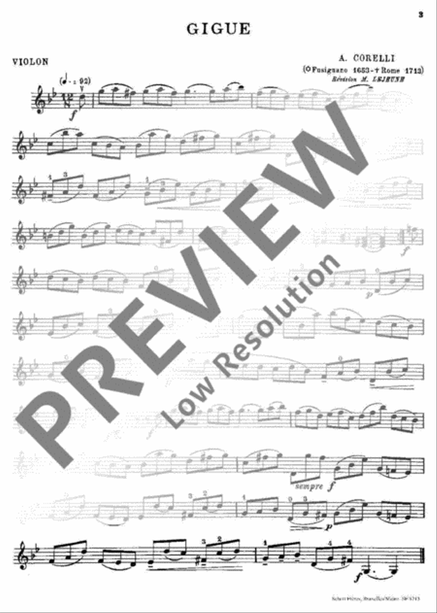 Aria/Gigue Aria/Gigue Violin Solo scores gallery preview page 11