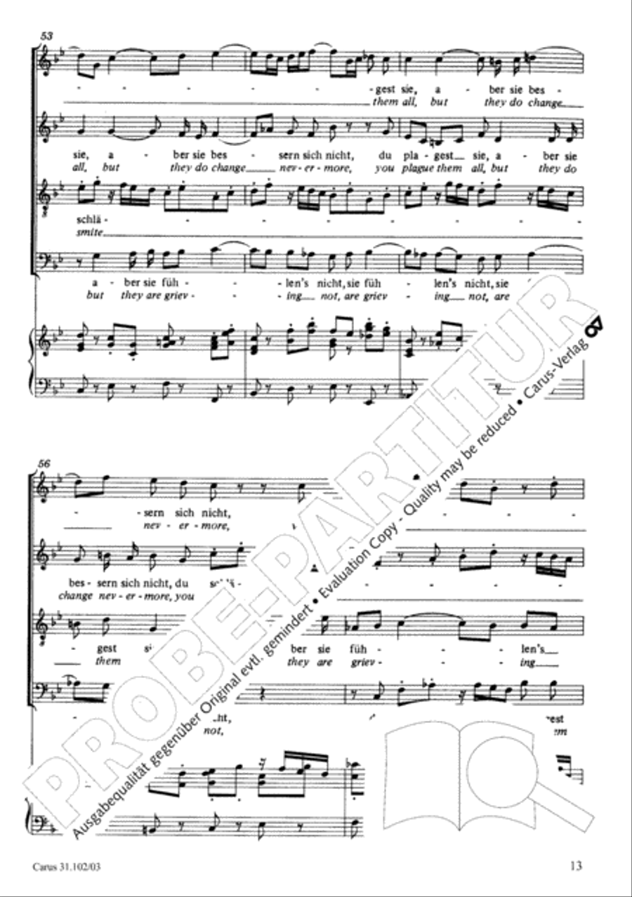 Lord God, your eyes are seeing truth in trusting (Herr, deine Augen sehen nach dem Glauben) ATB scores gallery preview page 14