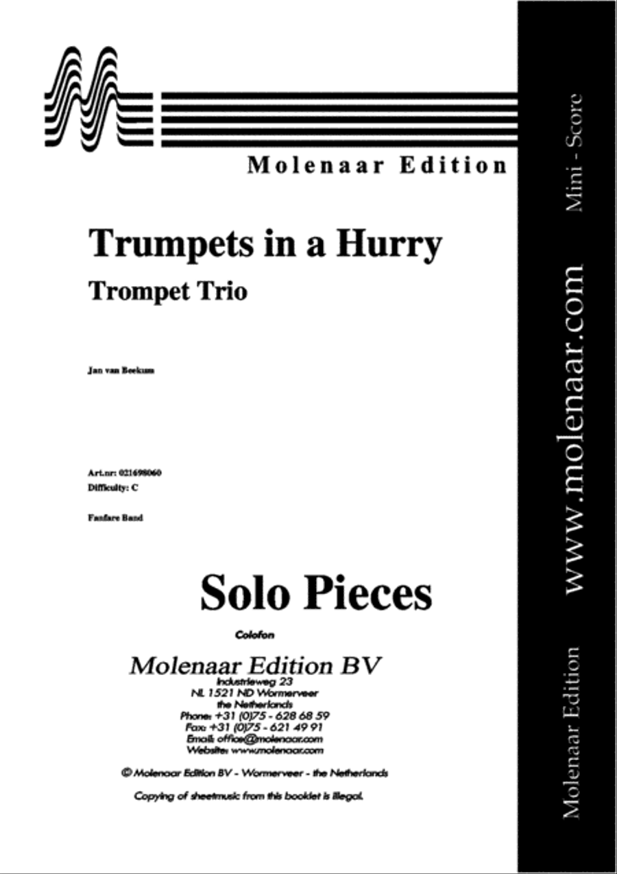 Trumpets in a Hurry Fanfare Band scores gallery preview page 2