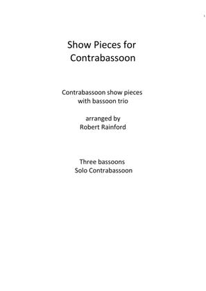 Book cover for Show Pieces for Contrabassoon