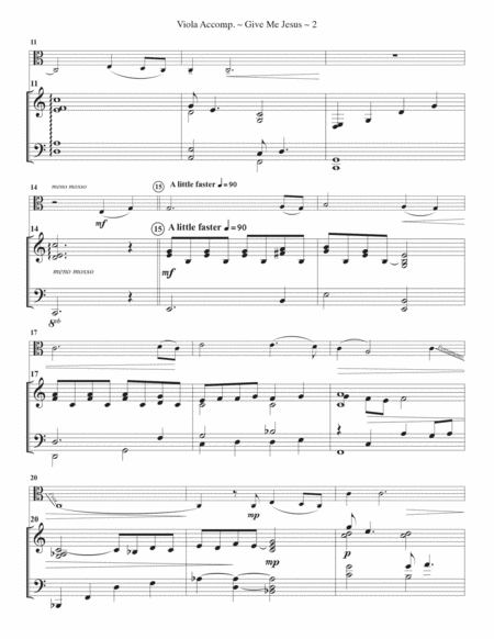 Give Me Jesus - Solo Viola and Piano image number null