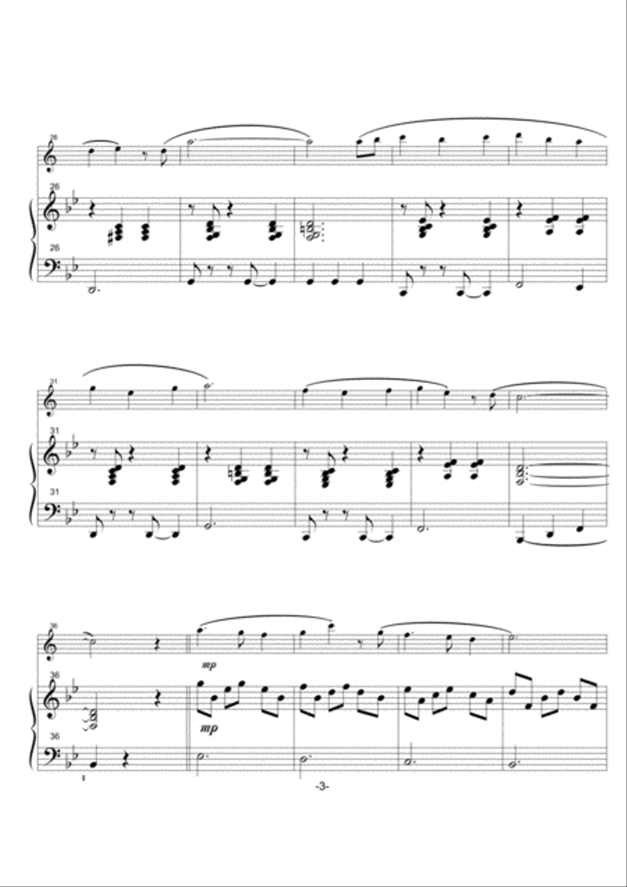 Jazz Waltz No 2 Woodwind Duet scores gallery preview page 3