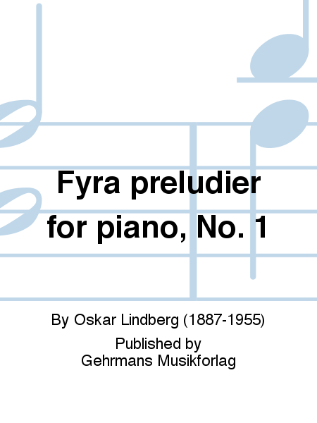 Fyra preludier for piano, No. 1