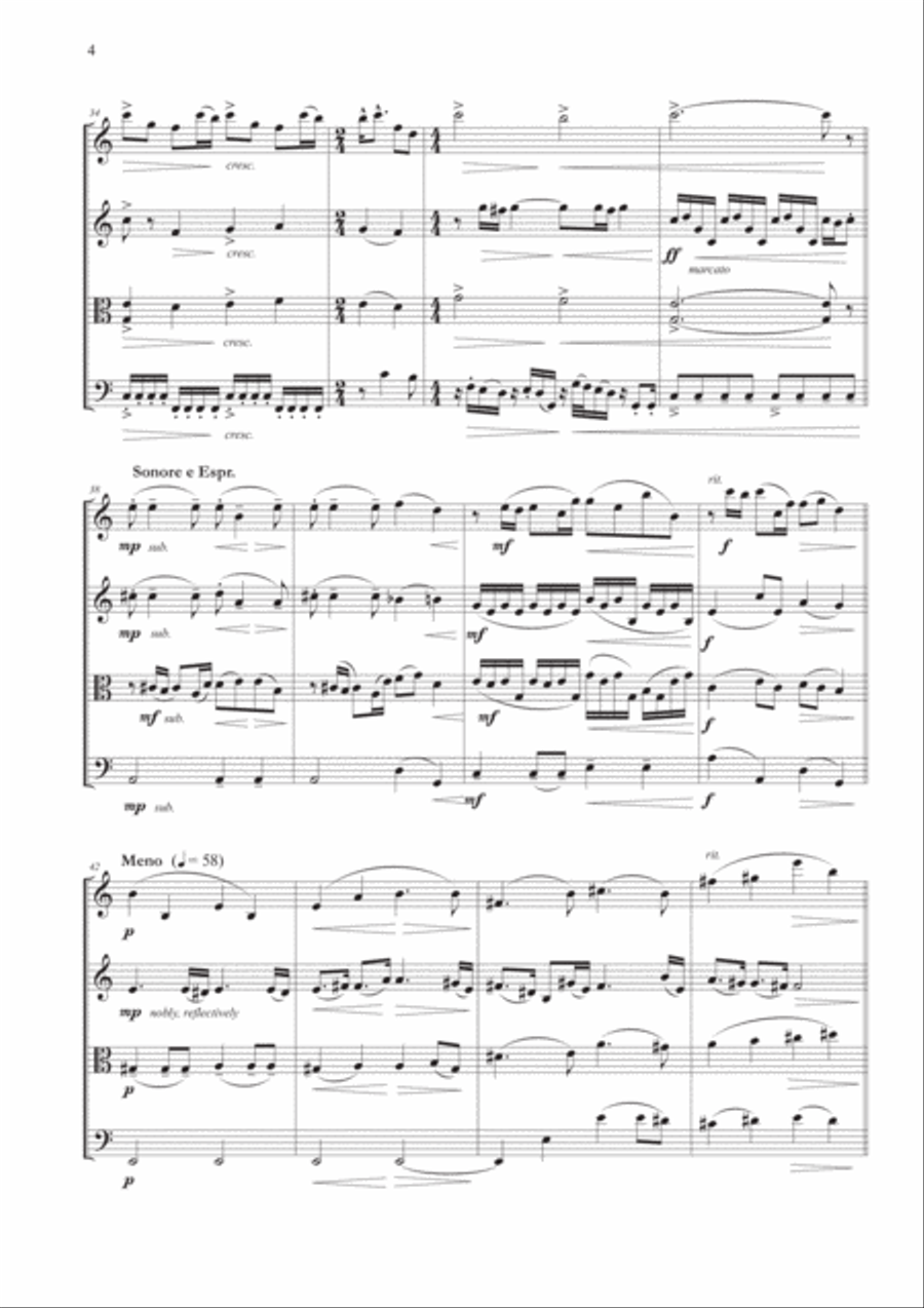 Jurassic Park III String Quartet scores gallery preview page 4