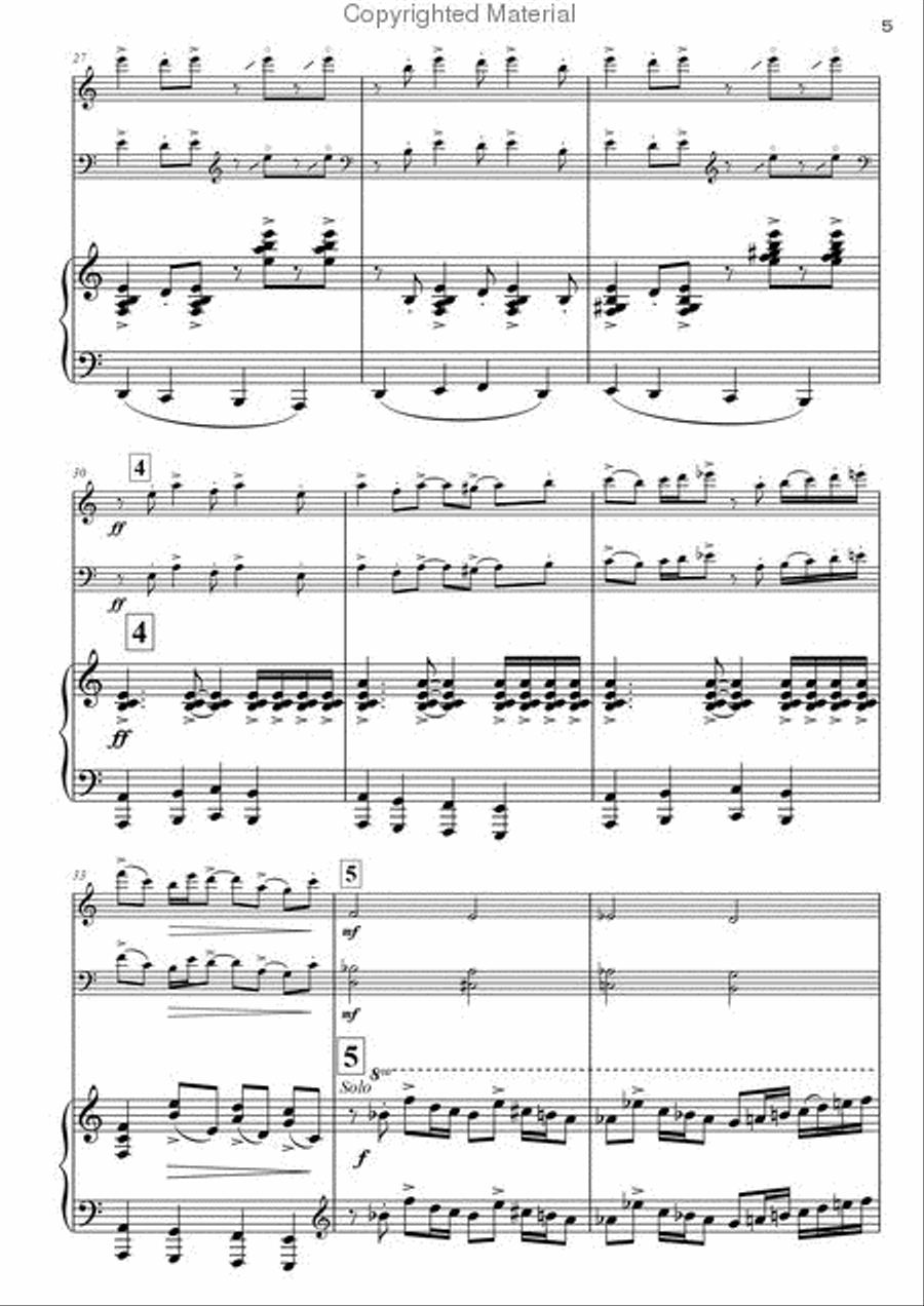 La Muerte del Angel La Muerte del Angel Piano Trio scores gallery preview page 5