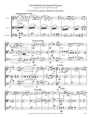 Four Melodies by Puccini