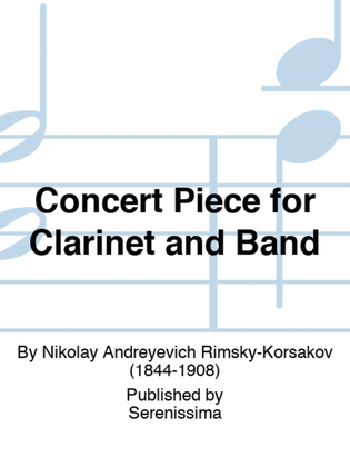 Book cover for Concert Piece for Clarinet and Band