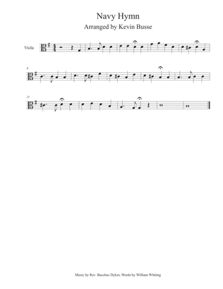 Navy Hymn - Viola