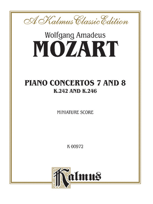 Book cover for Concertos No. 7 for Three Pianos (K. 242); No. 8 (K. 246)