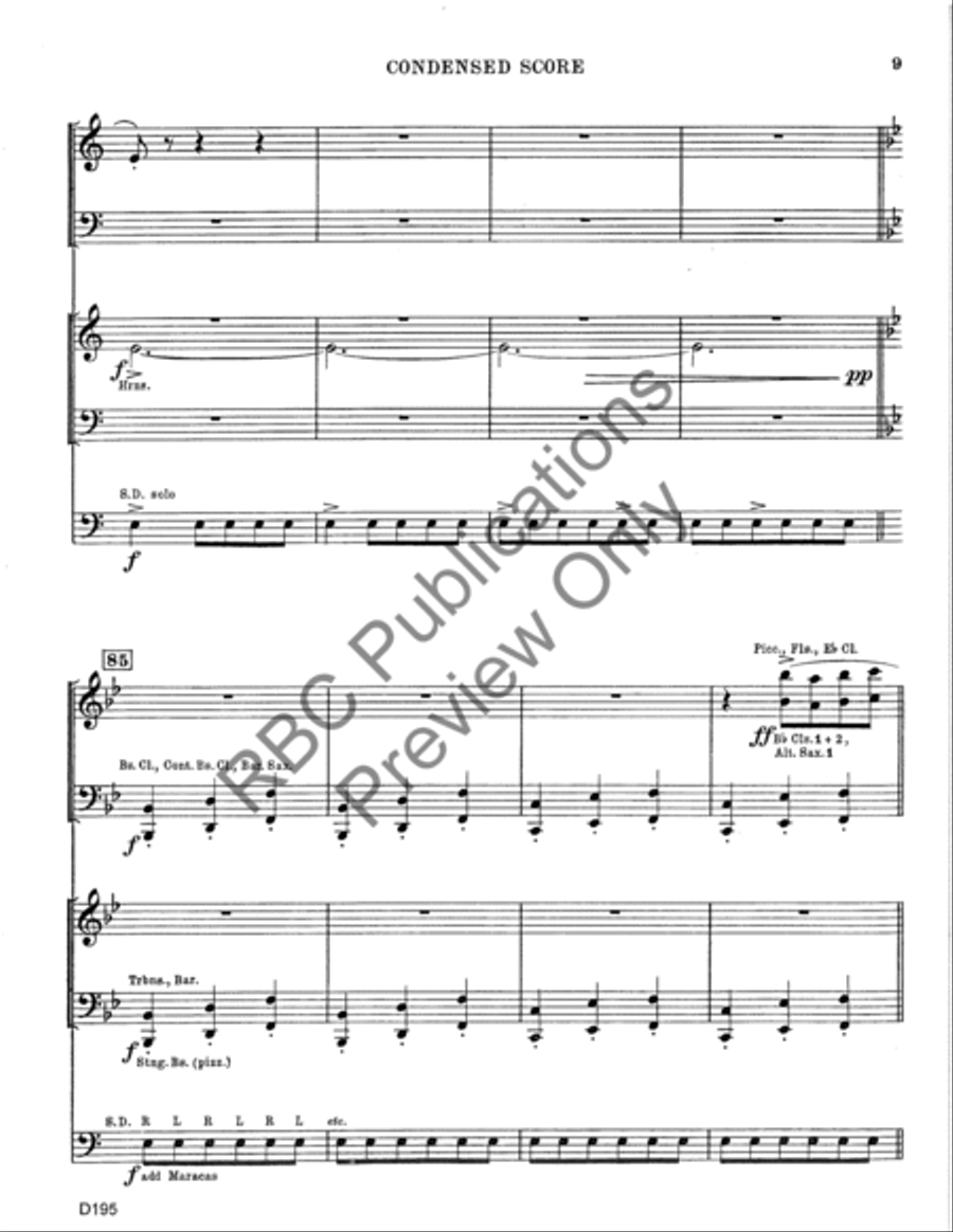 El Torero (Score) Concert Band scores gallery preview page 12