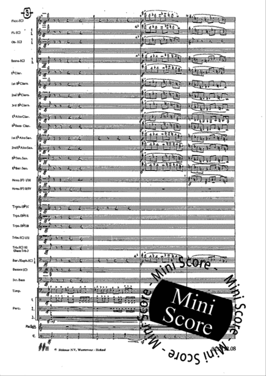 Tre Dodecapricci Concert Band scores gallery preview page 9