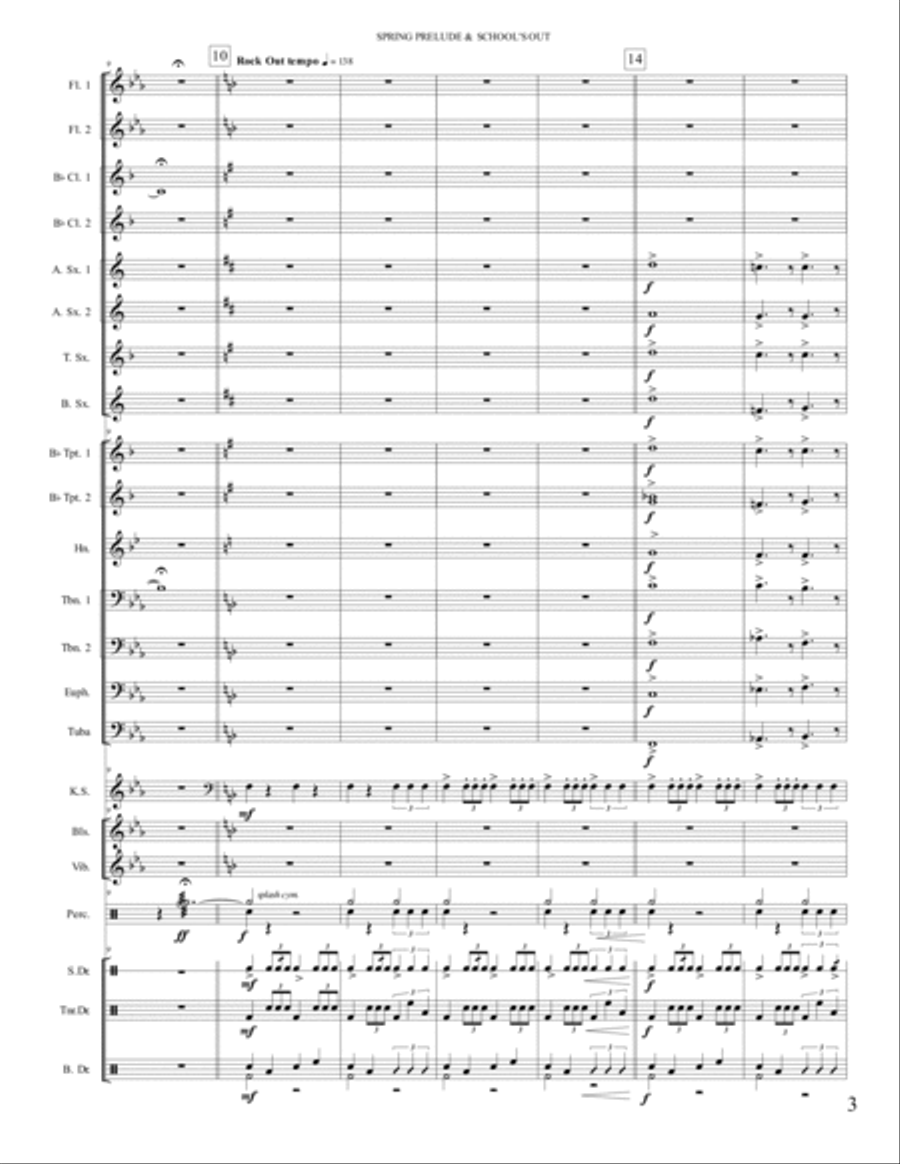 School's Out Marching Band scores gallery preview page 3