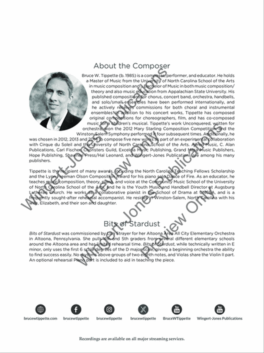 Bits of Stardust (Score) String Orchestra scores gallery preview page 3