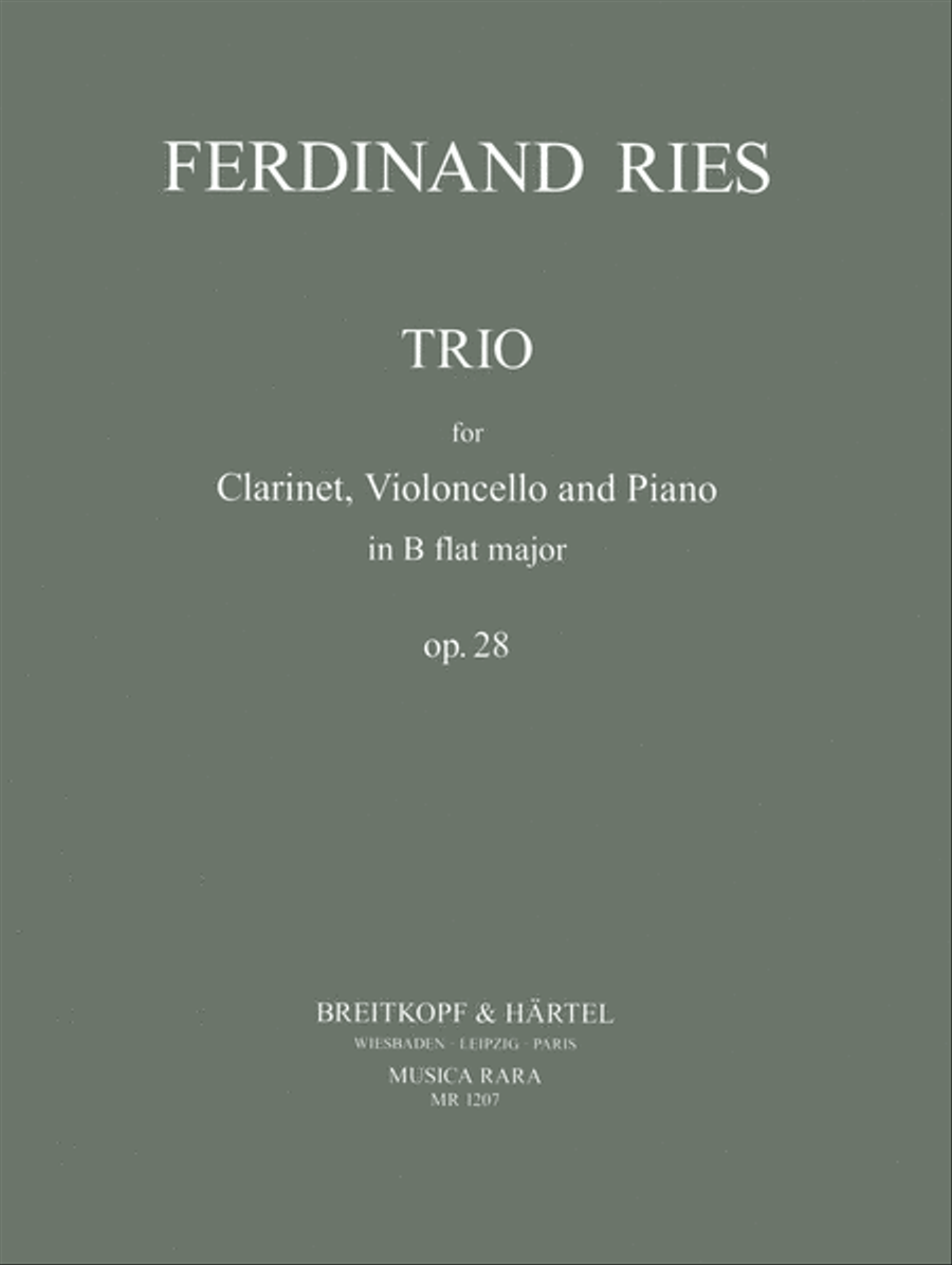 Trio in Bb major Op. 28 Piano scores gallery preview page 1