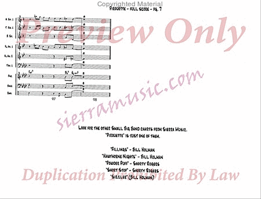 Pirouette Jazz Ensemble scores gallery preview page 8
