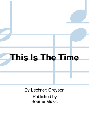 Book cover for This Is The Time