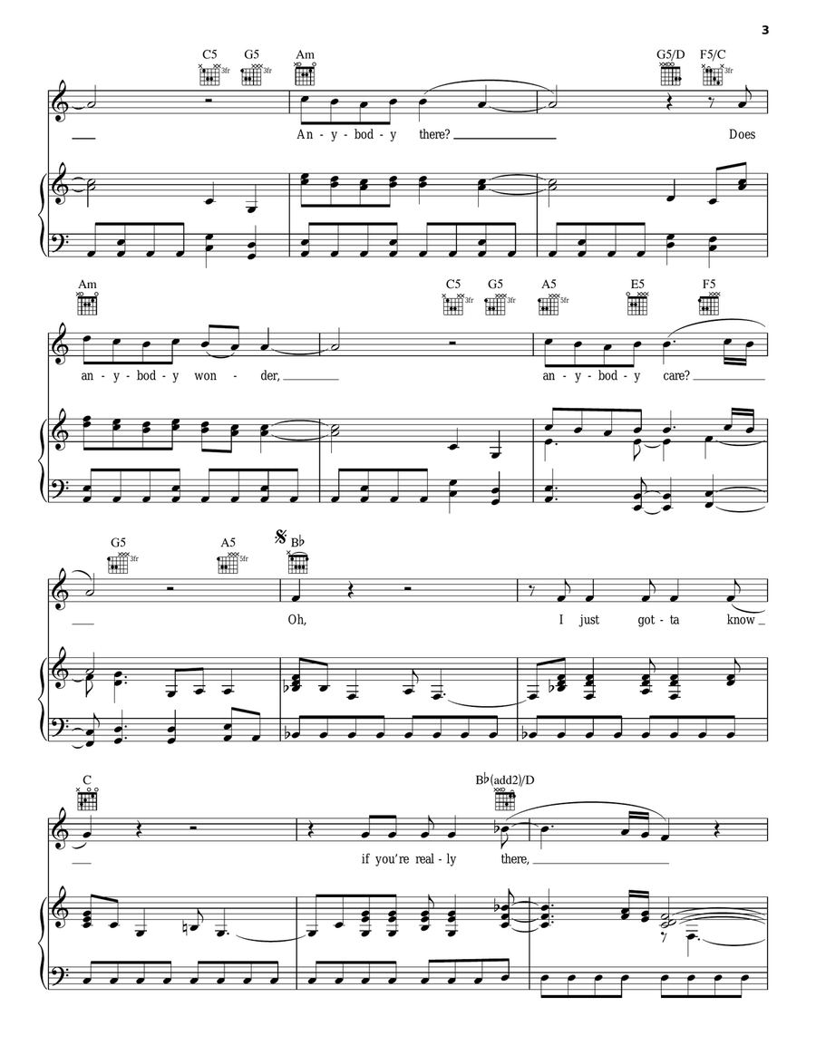 Foolin' Foolin' Piano, Vocal, Guitar scores gallery preview page 3