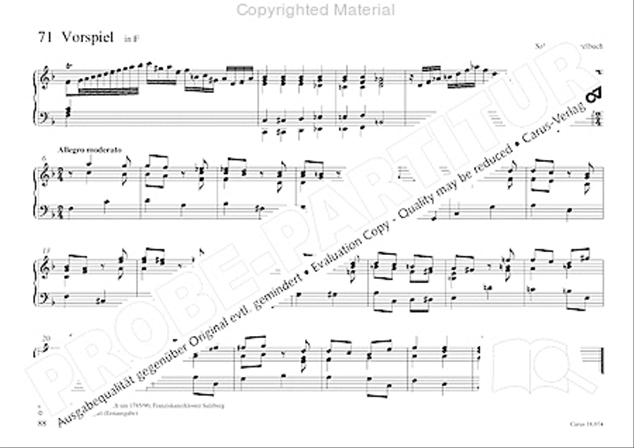 Organo pleno. Orgelstucke zum Ein- und Auszug Organ Solo scores gallery preview page 96