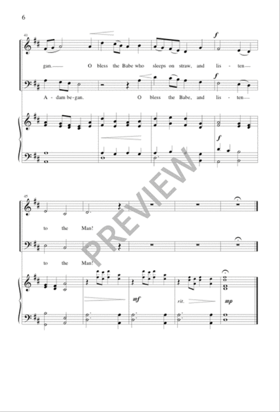 The Word Became Flesh 4-Part scores gallery preview page 7