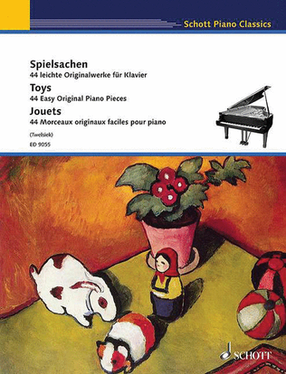 Book cover for Toys: 44 Easy Original Piano Pieces